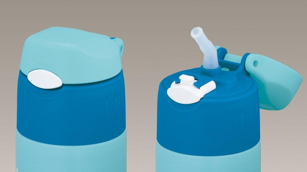 Термос с вакуумной изоляцией и соломенной бутылкой Disney Mickey светло-голубой LB 0.4L FHL-400FDS