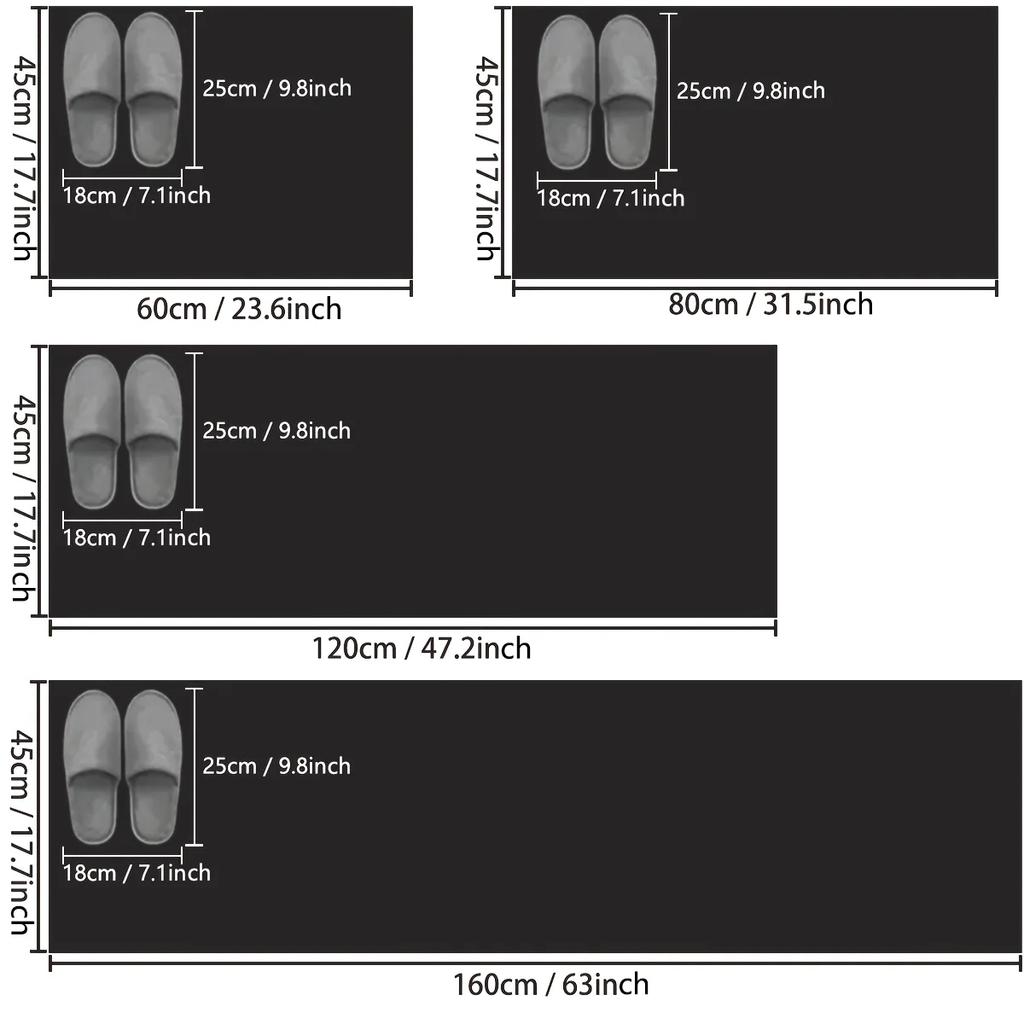 Длинный коврик для кухни из диатомовой грязи с принтом, квадратный бытовой нескользящий коврик, впитывающий коврик для ванной комнаты, коврик для ресторана, придверный коврик