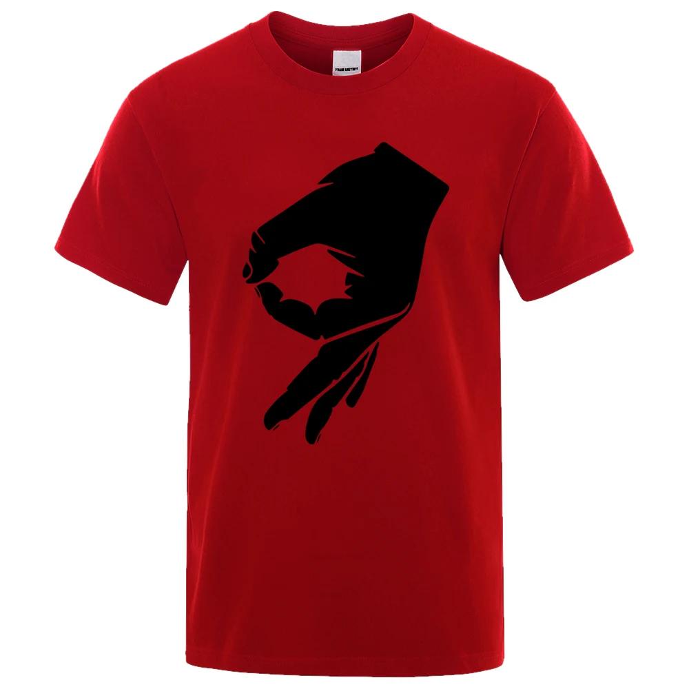 Okay Hand Sign T-Shirt Finger OK Fashion Tshirt Hipster Short Sleeve T Shirt 2023 Summer Brand Tops Brand Tee Shirt