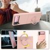 Dopamine Skin Feel Жидкий силиконовый чехол-книжка для Samsung Galaxy Z Flip 7 FE 6 5 4 3 Противоударный чехол с кольцом-держателем Магнитные подставки