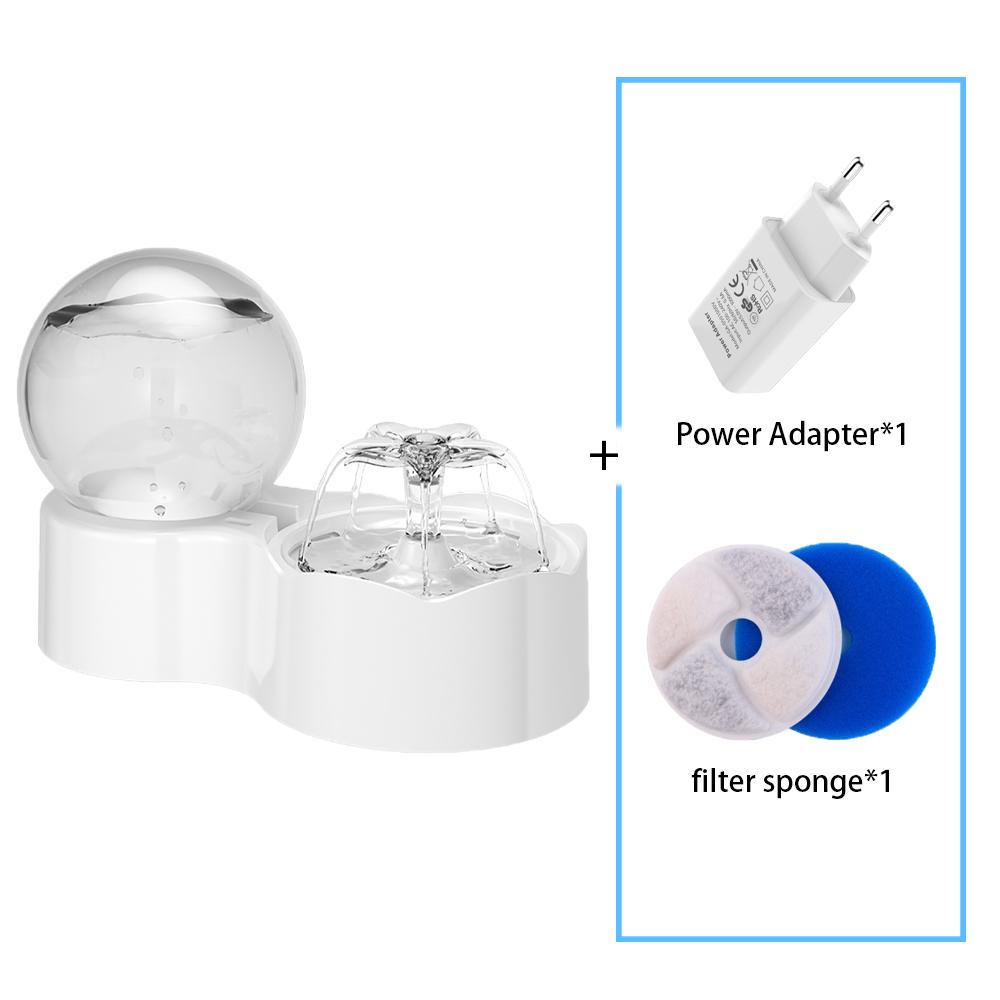 ZYFeeder Pet Автоматическая гравитационная кормушка для кошек и собак Прозрачная визуальная гравитационная вода для кошек или собак Индукционный диспенсер для воды Smart