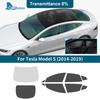 Солнцезащитная УФ-пленка Летняя Тонировочная Пленка Для Tesla Model S 2014 2015 2016 2017 2018 2019 Автомобильные Аксессуары для Передних Задних Боковых Стекол