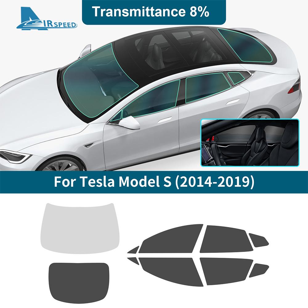 Солнцезащитная УФ-пленка Летняя Тонировочная Пленка Для Tesla Model S 2014 2015 2016 2017 2018 2019 Автомобильные Аксессуары для Передних Задних Боковых Стекол