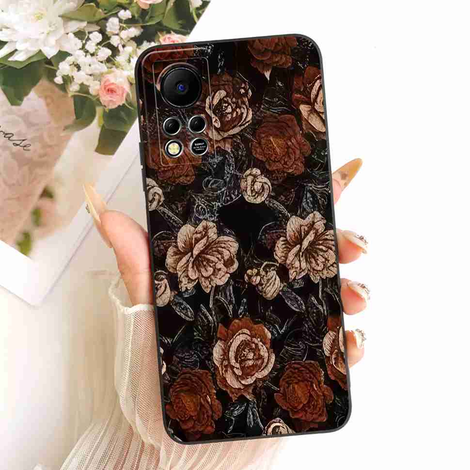 For Infinix Hot 11s NFC Case Beautiful Butterfly Flower Back Cover For Infinix Hot 11 S 11s NFC 11SNFC Protection Cases Funda