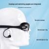Qilang Adult Unisex Anti-Fog Plated Swimming Goggles with Earplugs