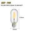 Светодиодная лампа Bombiilas Filament E27 220 В 240 В ST64 A60 T45 G45 T10, стеклянная лампа-свеча Lampara, светодиодная лампа для освещения спальни