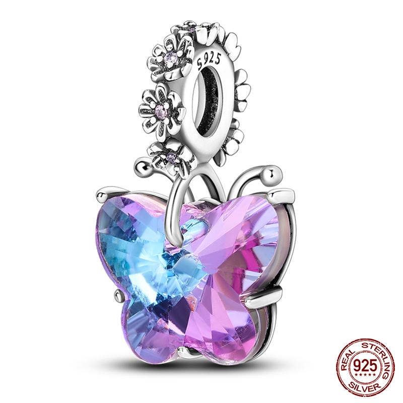 Fit Qikaola Original Bracelet Copper Flower Bird Series Charms Beads For Women Fashion Diy Jewelry Gifts Making