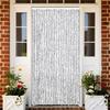 VidaXL Fly Curtain, Insect Screen with Hook, Door Curtain Adjustable Length and Width, Light Grey and 377397