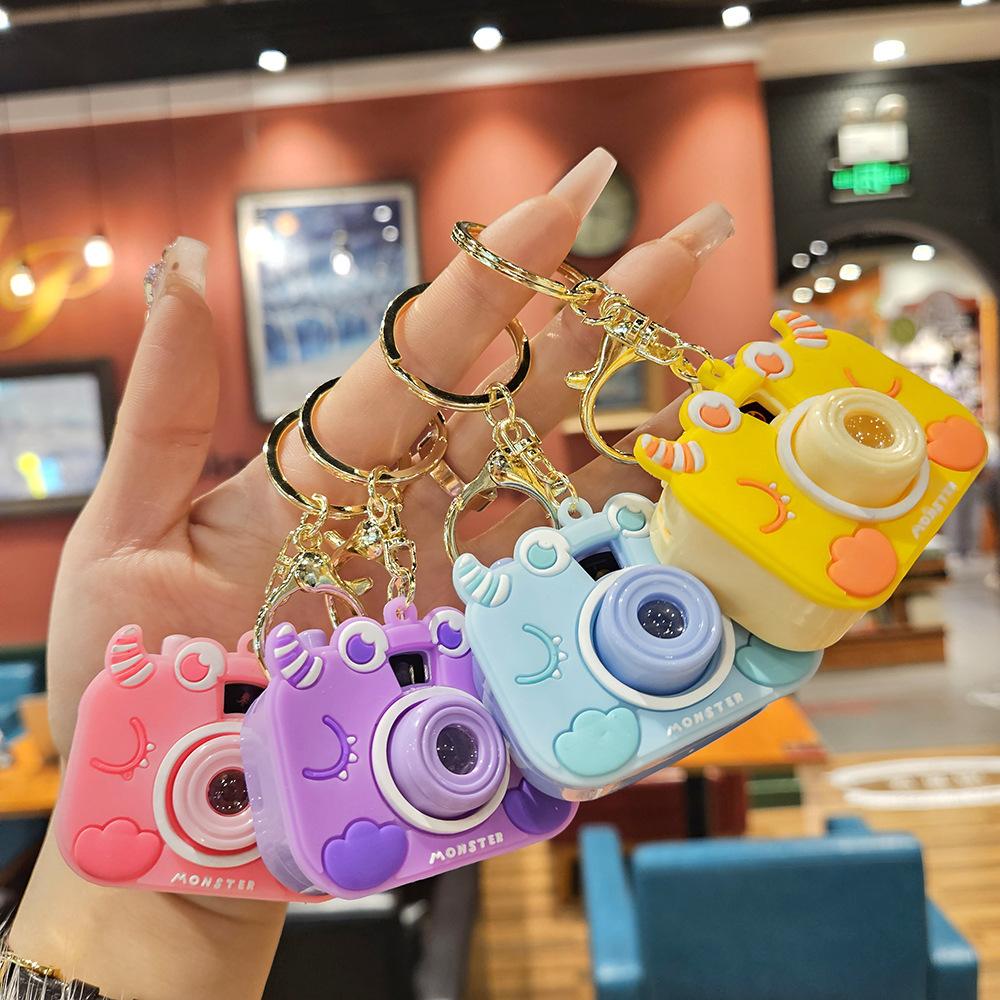 Милая мини-проекционная камера, мультяшный светящийся проекционный свет, женская сумка, брелок-подвеска