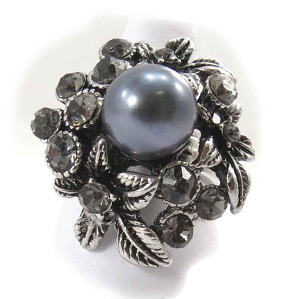 Серое дизайнерское кольцо 'Sissi'