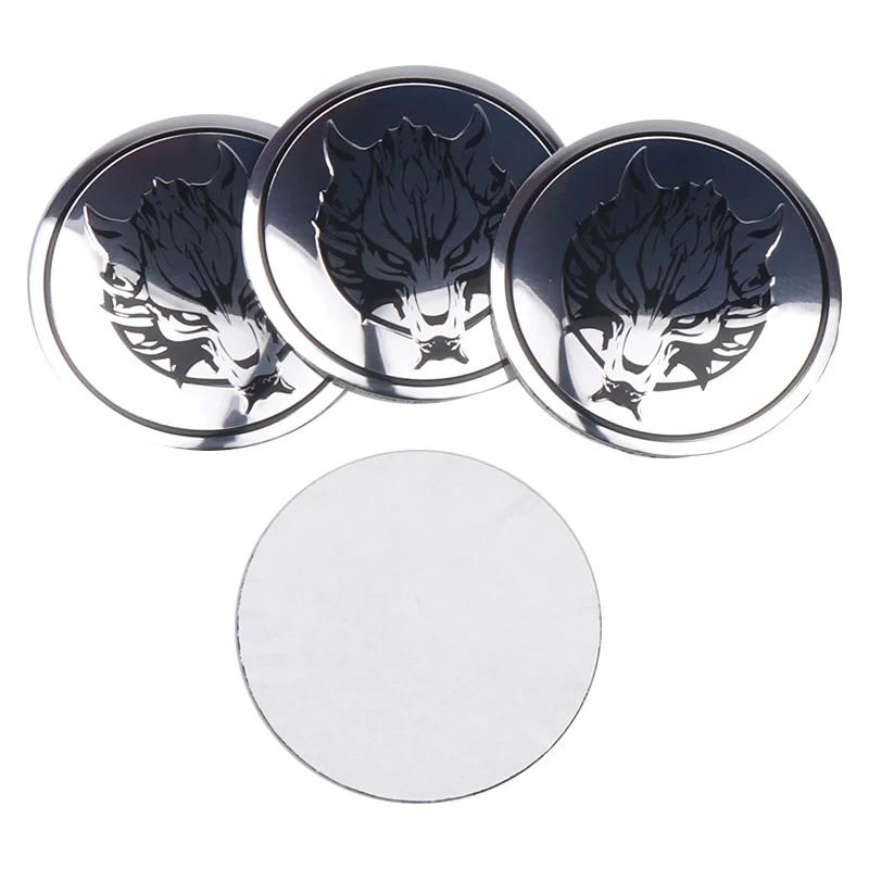 4Pcs 56mm Wolf Dragon Emblem Car Wheel Center Hub CapsStickers for Mercedes Benz BMW Lexus Mazda Tesla Ford Chevrolet KIA