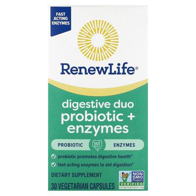 Digestive Duo Пробиотик + Фермент, 30 вегетарианских капсул