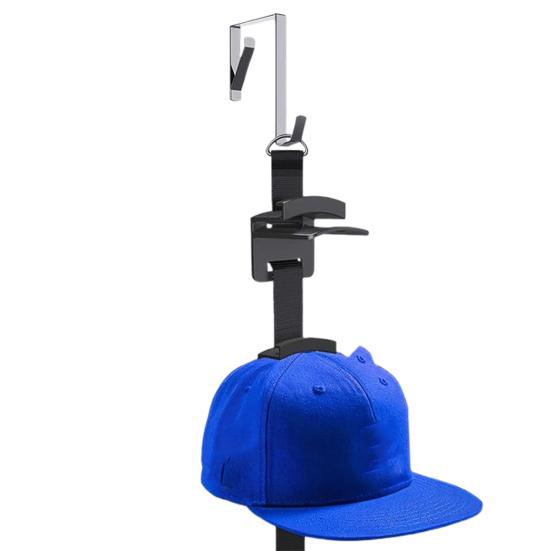 Надверный держатель для шляп, регулируемый органайзер для бейсболок, двусторонний подвесной держатель для шляп для прихожей, спальни