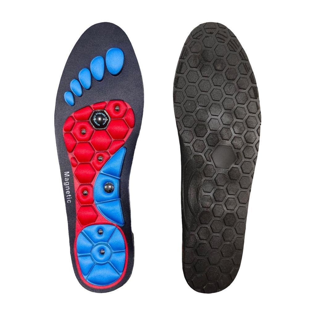 1 Pair Acupressure Foot Insoles for Men Women Orthopedic Gel Comfort Magnetic Shoe Inserts with Foot Magnets Magnetic Technology Arch Support Insole