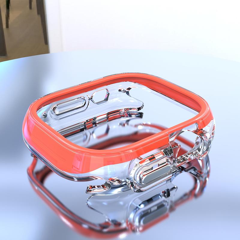 Чехол для Apple Watch Ultra 2, 49 мм, 41 мм, 45 мм, силиконовый чехол, защитный бампер, резиновый бампер iWatch Series 9, 8, 7, 6, 5, 4 SE, 44 мм, 40 мм