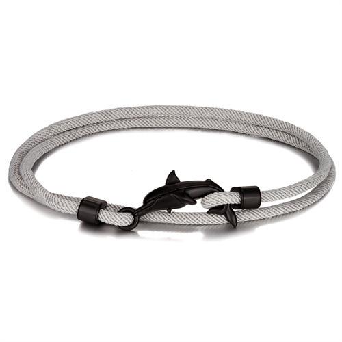 Черный Милый Дельфин Шнурок для Руки Маленький Свежий Животное Цвет Многослойный Регулируемый Мужские И Женские Браслеты