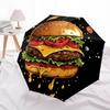 1pc Cheeseburger, Hamburger Automatic Open/Close Umbrella, Folding Compact Umbrella with Lightweight Design for Women/Men yy251011109
