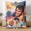 Elvis Presley Customize Your Name Blanket Throw Customizable Blanket Ultra-Soft Perfect for Office Office Chair Picnics Bed Ideal for All Seasons