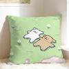Pillow Cover Cartoon Maltese Line Dog Puppy Retro Trendy Pillow Case For Chair Sofa Home Decor Pillowcases