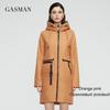 Gasman 2022 Новая весенне-осенняя куртка-тренч, женская длинная парка, тонкий хлопок, модные теплые женские куртки высокого качества 81872