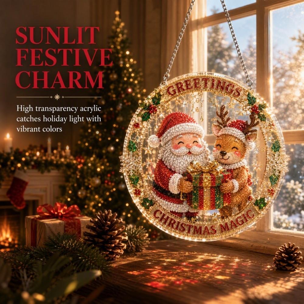 High Transparency Christmas Window Ornament Acrylic Christmas Ornament Christmas DIY Craft Project