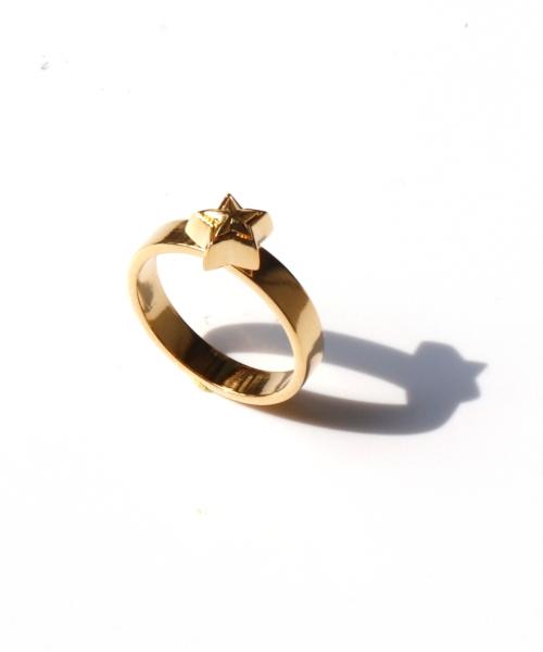 Bonbeau Double Star Point Chic Simple Ring Star Point Unique Bold Ring (C Type)