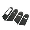 4 Pcs Door Window Control Panel Cover Carbon Fiber Style Window Lifter Decor Replacement for Mercedes‑Benz C‑class W206