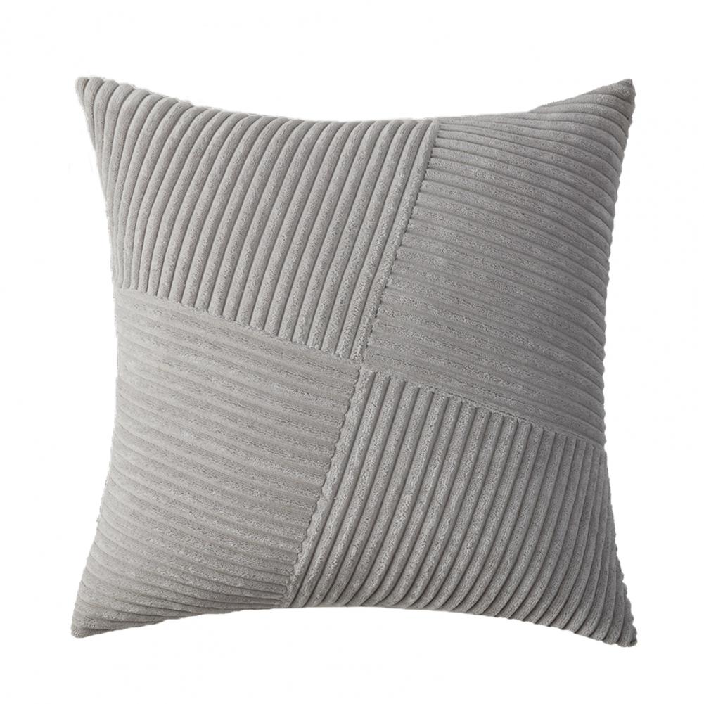 Вельветовая наволочка с геометрическим узором, наволочка в стиле бохо с текстурой пэчворк, вельветовая подушка для дивана в фермерском доме, для комнаты