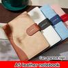 A5 Leather Buckle Business Notebook, Work Meeting Record Book, Notepad, Diary, Excerpt Book, Travel Log, 128 Sheets 256 Pages