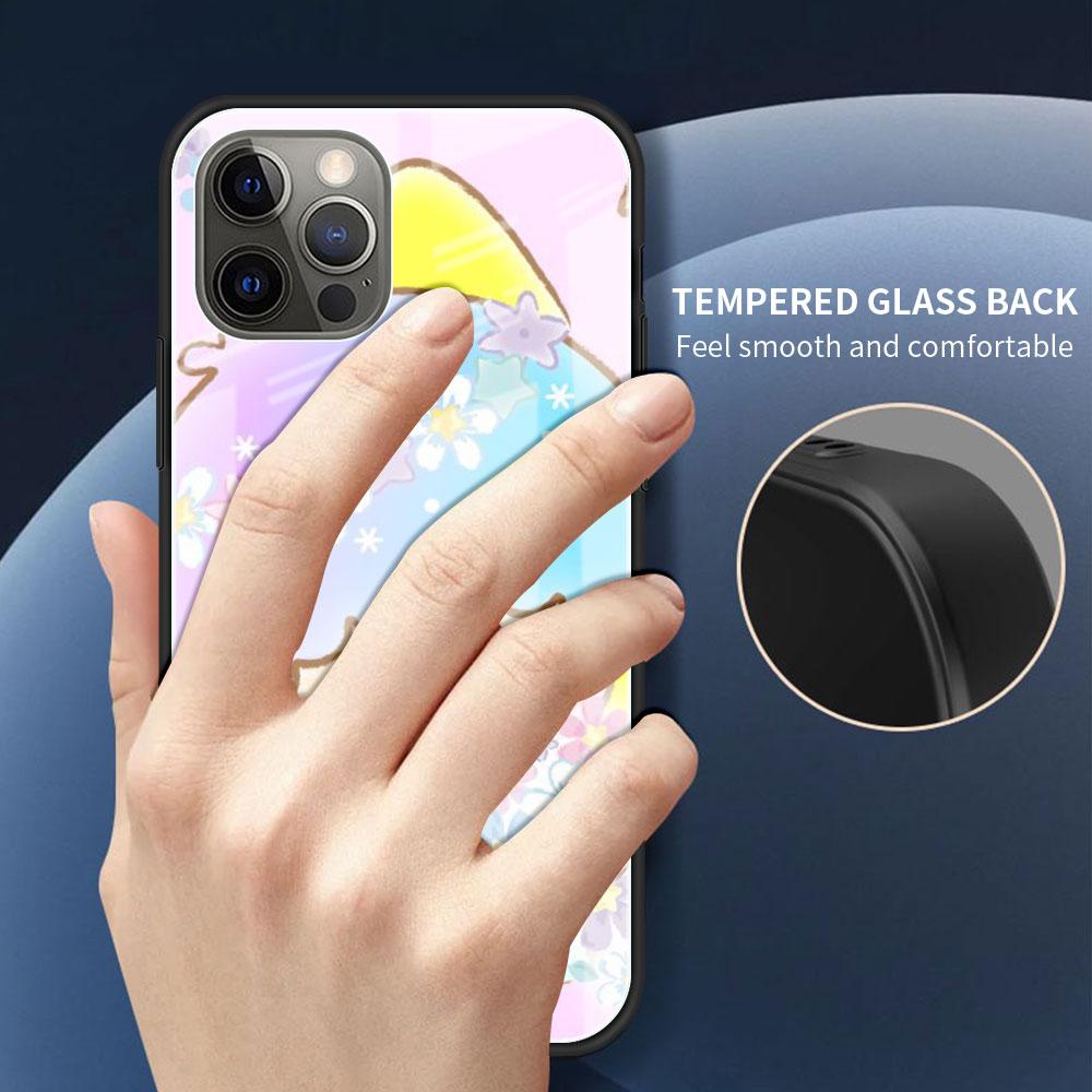 Стеклянный чехол для Apple iPhone 13 Pro 11 14 12 7 8 Plus SE 2022 XR X XS Max 6 6S закаленный чехол для телефона LittleTwinStars