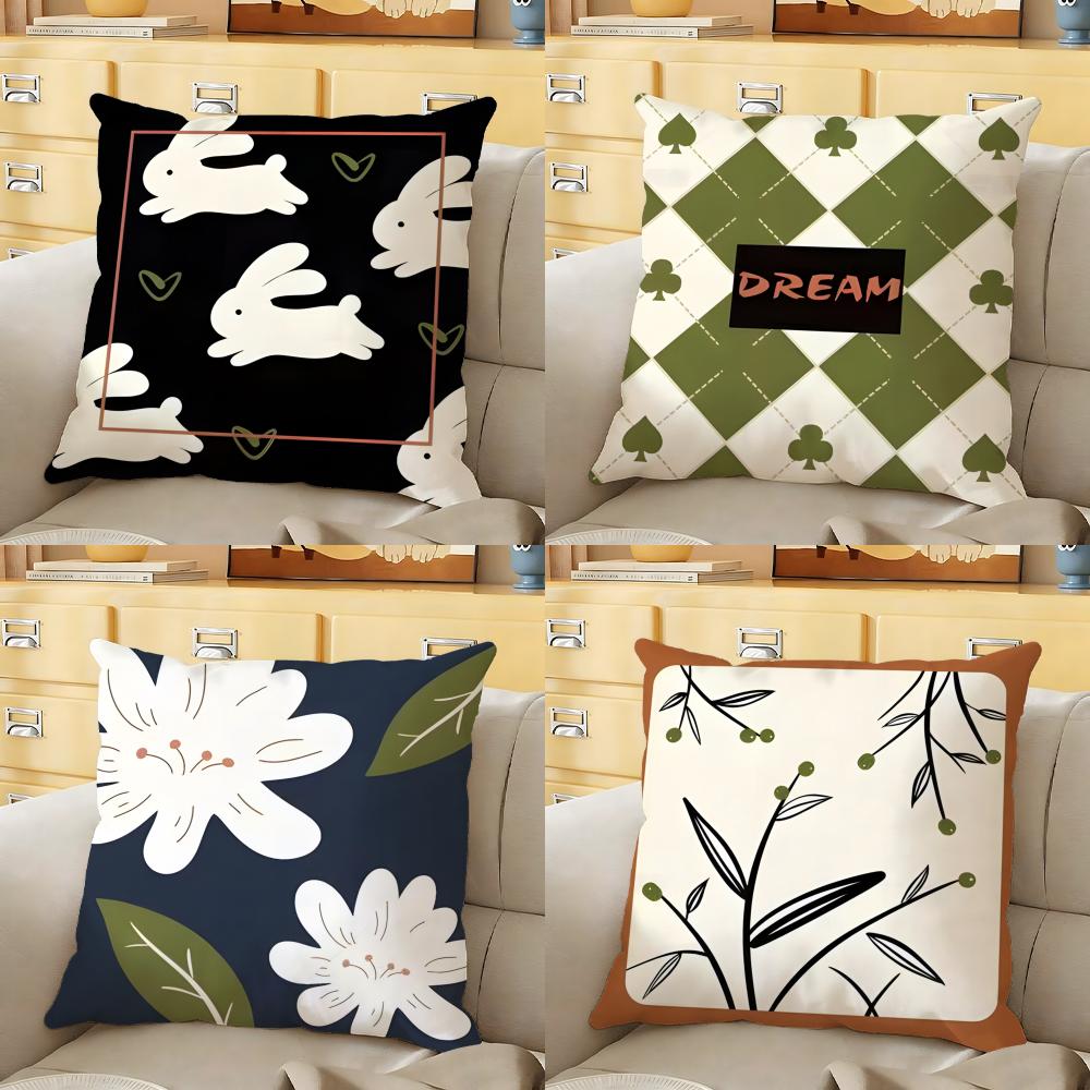 Classic Vintage Pattern Cushion Cover Soft Durable Reversible Pillow Cover Home Car MultiScene Daily Comfort Pillowcase