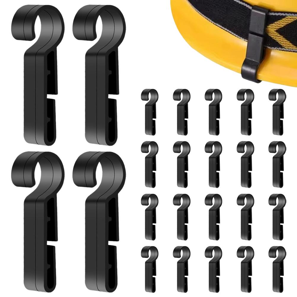 Hard Hat Light Clips Helmet Clips Attachment Head Light Clamps Headlamp Hat Non-Slip Safety Caps Hook Outdoor Tools