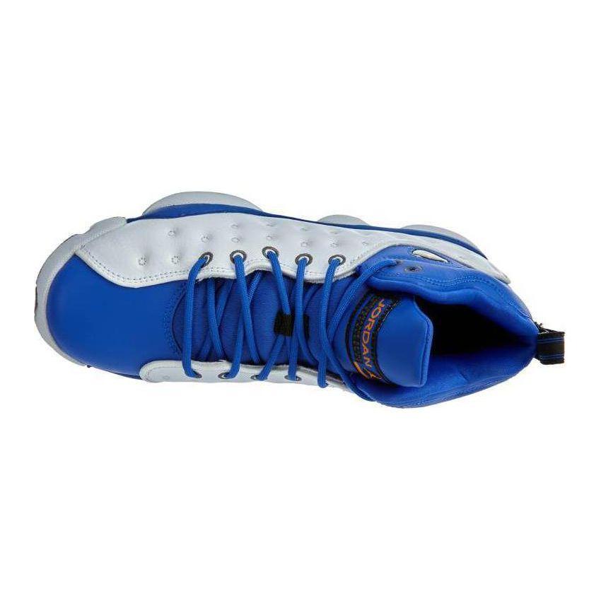 Кроссовки Air Jordan Jumpman Team 2 GS Hyper Royal для детей Белый Оранжево-белый 820273-400
