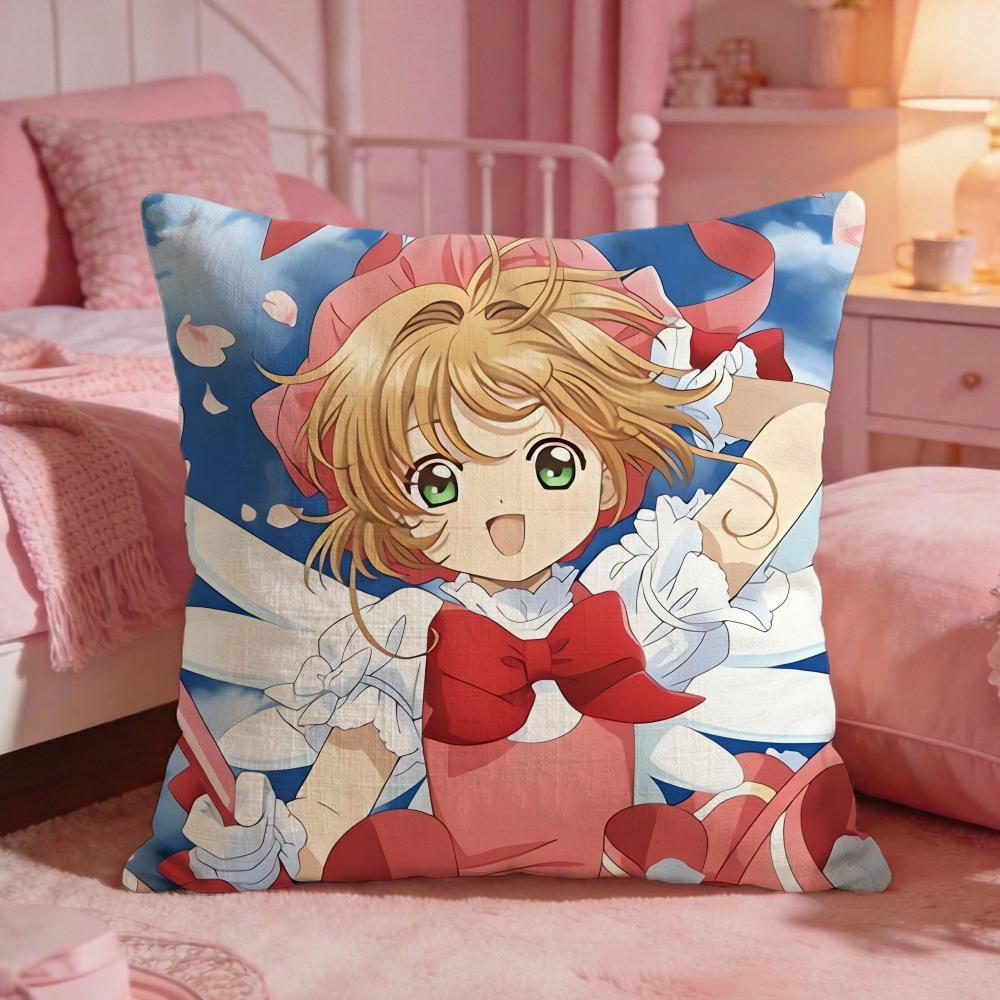 CCardcaptor SakuraS Anime Cushion Cover Premium Comfort Reversible Pillow Cove Two In One Design For Any Room Car Interior