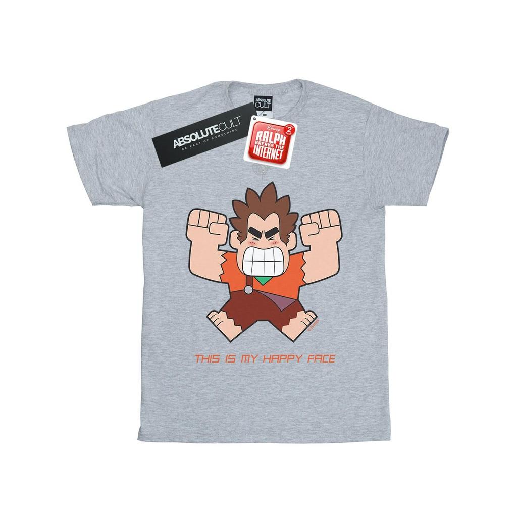 Disney Mens Wreck It Ralph Happy Face T-Shirt