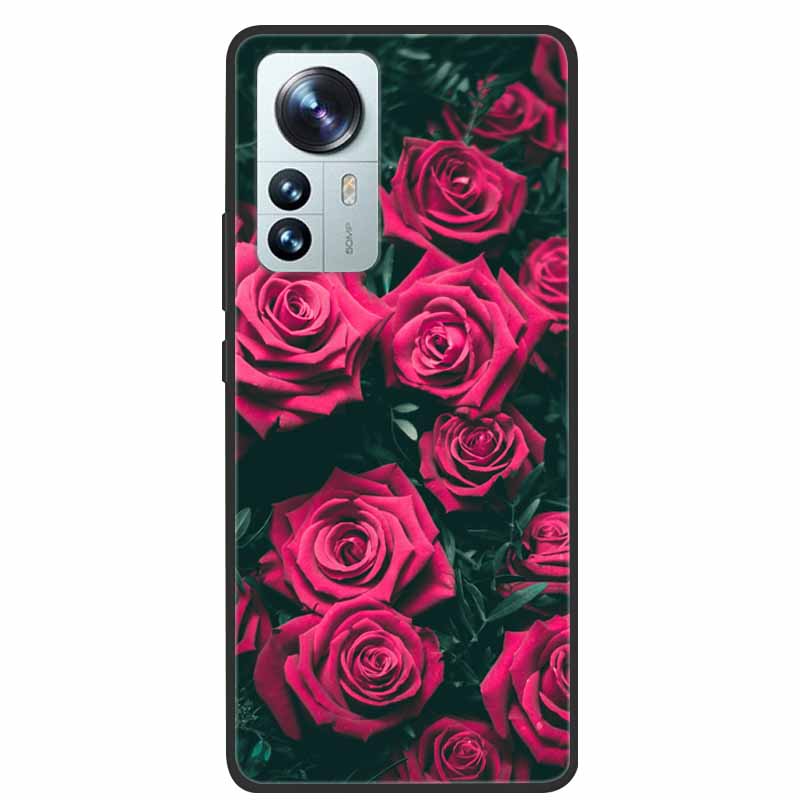 Чехол для телефона Xiaomi 12T Pro Чехол-крышка Лев Волк Черный Мягкий Силиконовый Чехол Для Xiaomi 12T Pro Задняя Крышка Чехол 12 T 12TPro Funda Capa