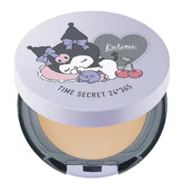 TIME SECRET Минеральная лечебная прессованная пудра, Дизайн Sanrio Kuromi, SPF50+ PA++++ (Средний Охра, )