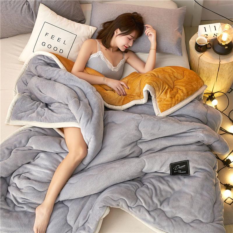 Одеяло Покрывало Теплое и удобное зимнее утолщенное одеяло из кораллового флиса плюс флисовые простыни Двустороннее флисовое одеяло Фланелевое одеяло Siesta Коврик