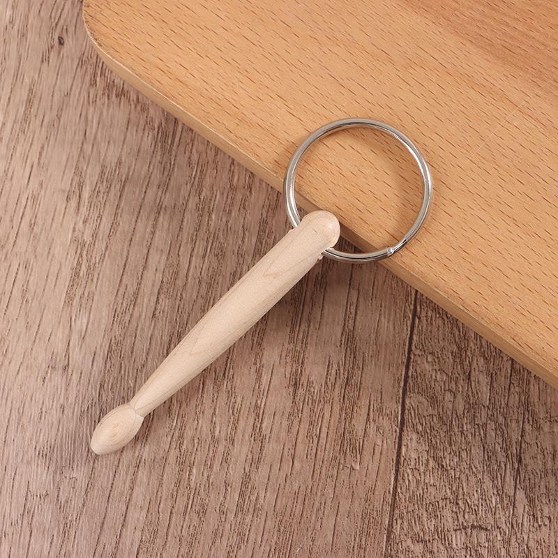 Мини-барабанные палочки, брелок, деревянные барабанные палочки, брелок для ключей, аксессуары для брелоков