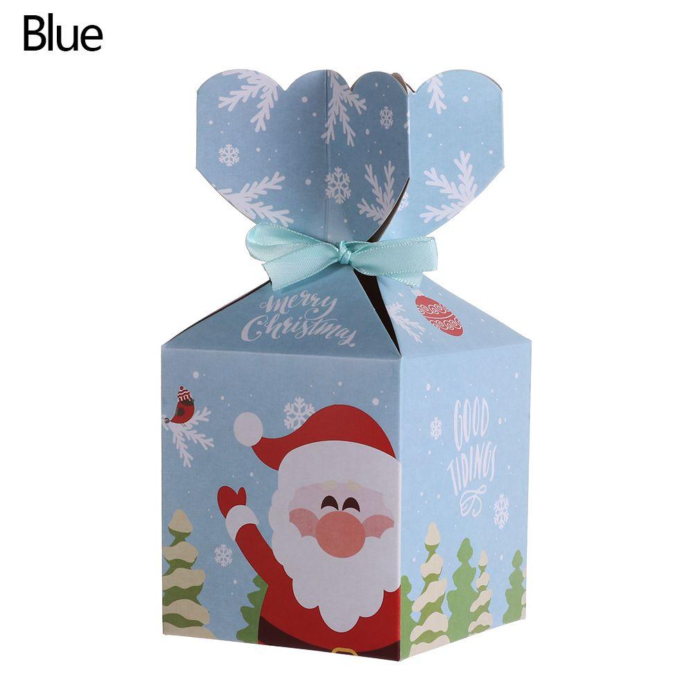 Shape Party Decoration Gift Bag Paper Boxes Cookie Package Xmas Gift Boxes Christmas Candy Bags