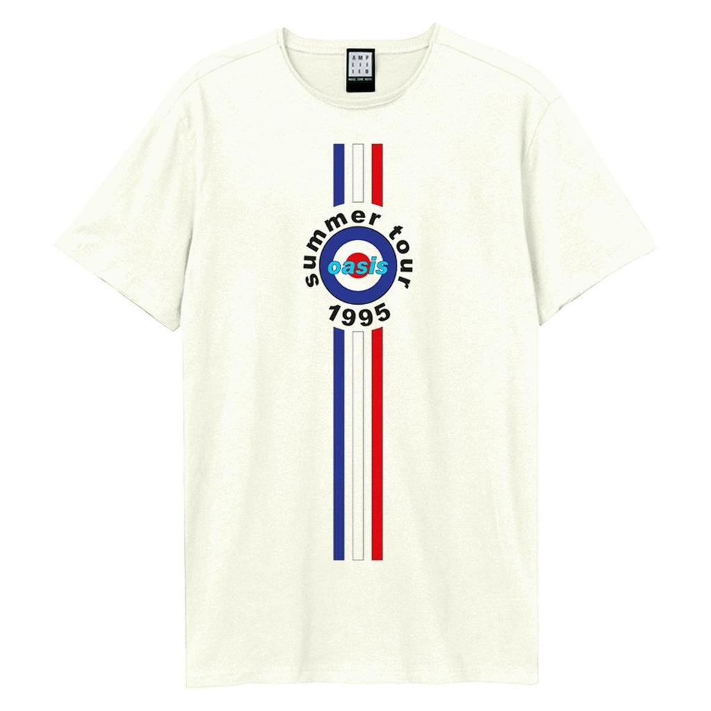 Amplified Unisex Adult 1995 Tour Stripes Oasis T-Shirt