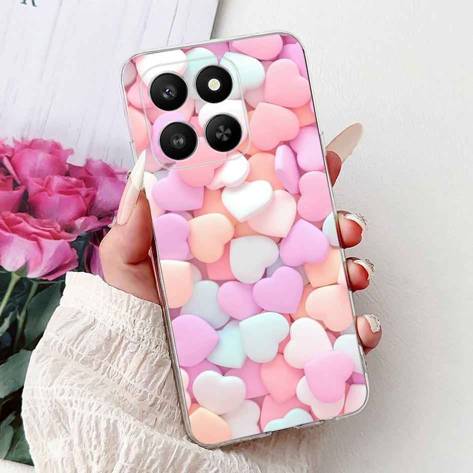 For Honor 400 Smart 2025 Case Fashion Bamboo Flower Soft Silicone Clear Bumper Protective Cover For Honor 400 Lite ABR-NX1 Funda