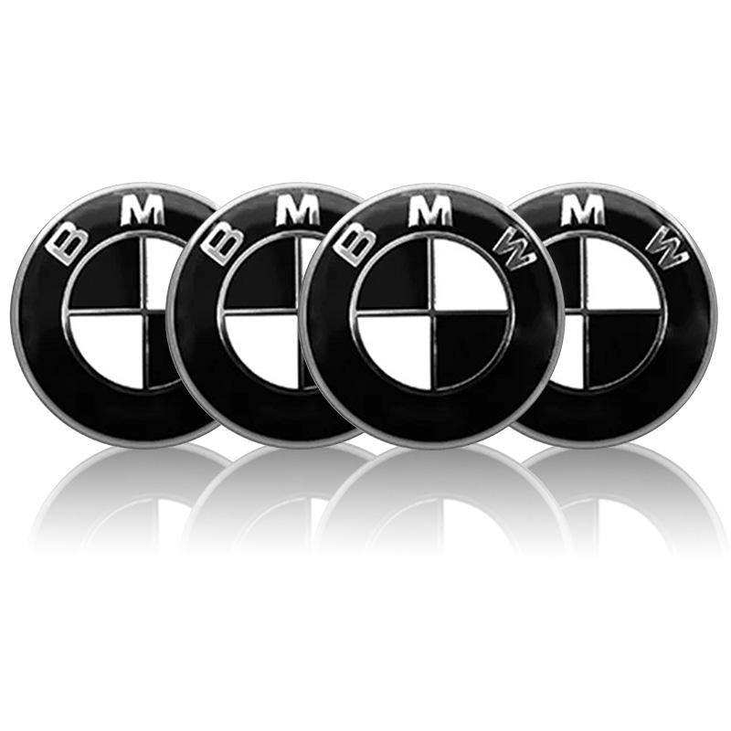 AAAXC1 4pcs Car Wheel Center Hub Cap Badge Logo Sticker For BMW M Performance E84 E87 X5 E70 F25 E90 E91 F01 F02 E60 E61 F10 F15 F30 M3