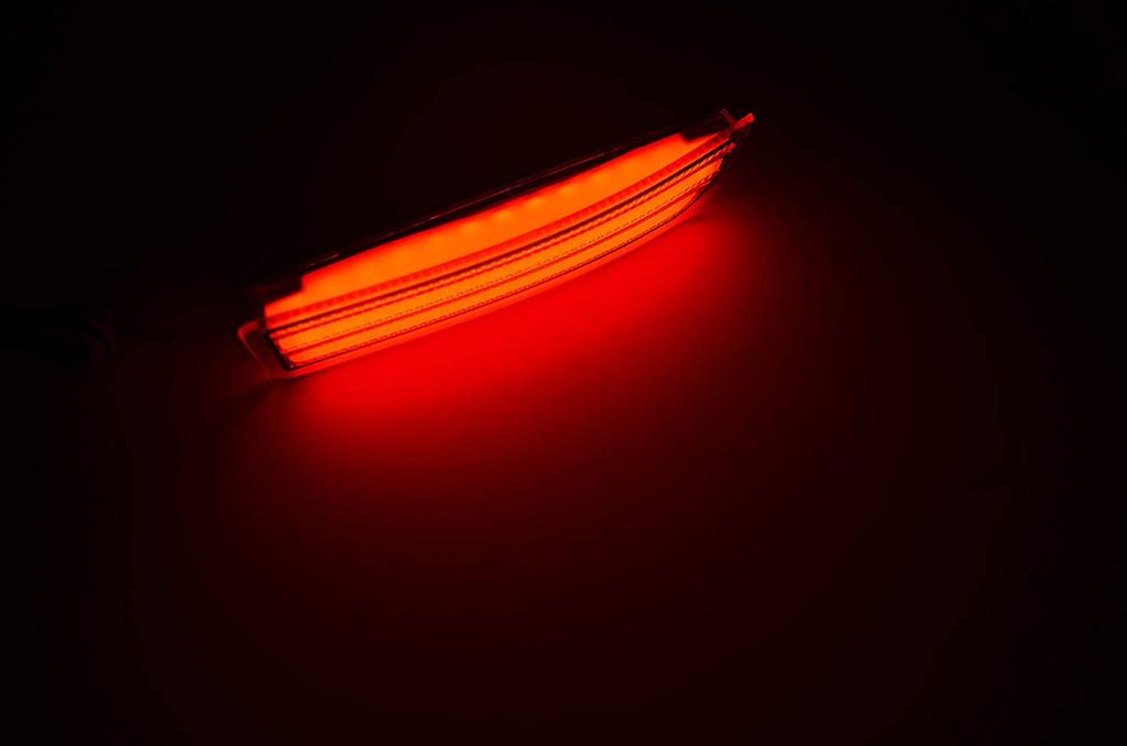 Estima 50 Series LED Reflector Small Brake Movement Left and Right Set Rear Fiber Toyota Custom Parts (Clear)