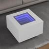 VidaXL Coffee Table with White LED 60x60x40 Cm Engineered Wood 847567