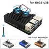 Металлический корпус с пассивным охлаждением для Raspberry Pi 3B и 4, Корпус-замена из алюминиевого сплава с совместимостью для медного радиатора