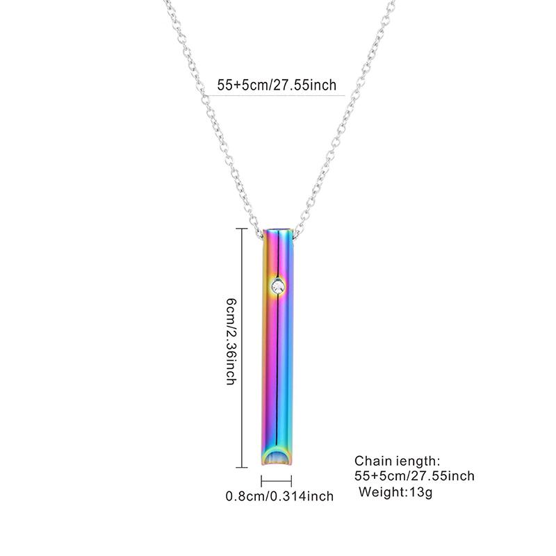 Ожерелье-свисток для осознанного дыхания из нержавеющей стали, ожерелье для снятия тревоги, стресса, паники, инструменты для медитации