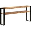 Console Table - VIDAXL - 150x30x75 Cm - Solid Acacia Wood - Powder-coated Iron - Classic