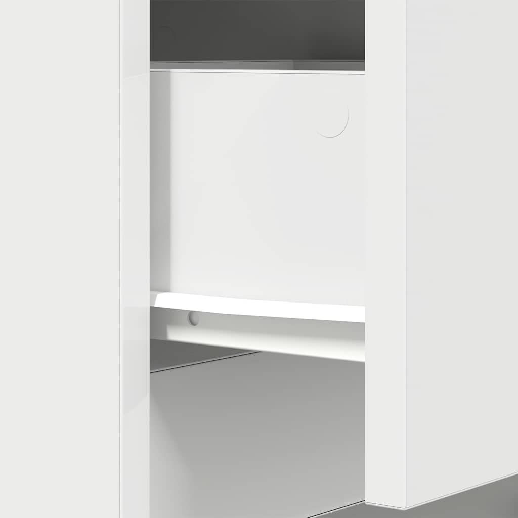 Nightstand White 39 x 35 x 125 cm Engineered Wood