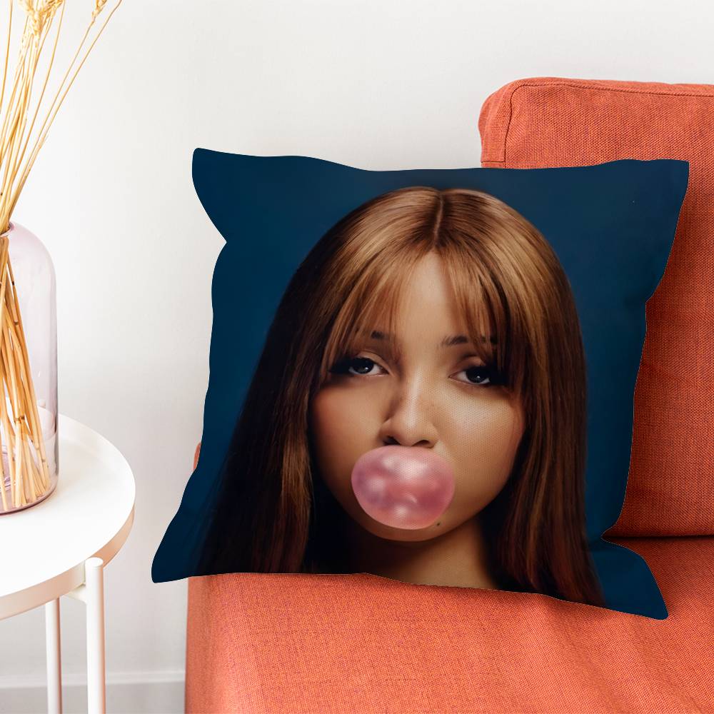 PPinkpantheress Fancy Some More Pillow Case Silky Short Plush With Invisible Zipper Dustproof Sofa Cushion Cover For Home Decor